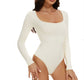 ELANGLOW Seamless Bodysuit Shapewear Nude Bodysuit Training Clothes