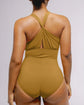 ELANGLOW™ Ribbed Cutout-Front Shaping Swimsuit
