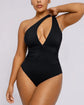 ELANGLOW™ Ribbed Cutout-Front Shaping Swimsuit