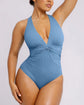 ELANGLOW™ Ribbed Cutout-Front Shaping Swimsuit