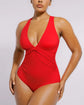 ELANGLOW™ Ribbed Cutout-Front Shaping Swimsuit