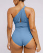 ELANGLOW™ Ribbed Cutout-Front Shaping Swimsuit