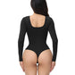 ELANGLOW Seamless Bodysuit Shapewear Nude Bodysuit Training Clothes