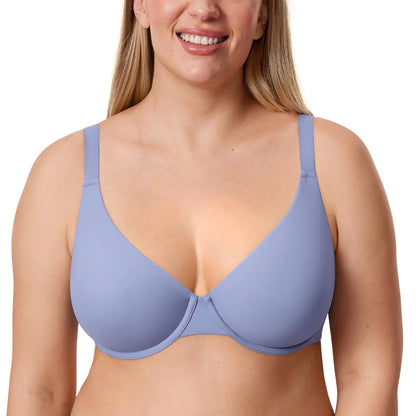 ELANGLOW Inbarely Plus Plunge Bra Full Coverage Plus Size Unlined Underwire Bra