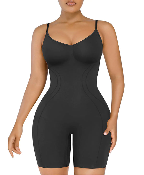 Compression Seamless Body Shaper Bodysuit Shapewear Thigh Slim