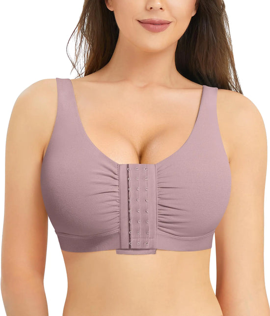 ELANGLOW Front Closure Post Surgery Minimizer Bras for Women